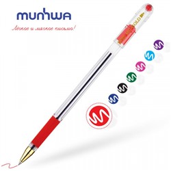 Ручка шариковая MC GOLD красная 0.5мм  BMC-03 MunHwa