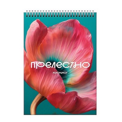 Блокнот А5 60л на спирали "Цветение.2" БСК560439 Listoff