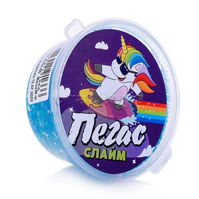 Слайм Пегас, 50 гр. ирис синий