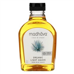 Madhava Natural Sweeteners, золотистый сок органической голубой агавы, 667 г (23,5 унции)