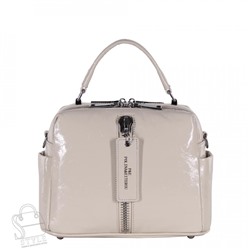 Сумка женская кожаная 9258-1Y apricot white Polina&Eiterou