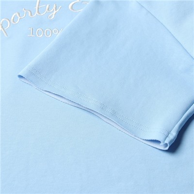 Футболка женская MINAKU OVERSIZE FIT, SPORTY & STYLISH, голубая, размер 46