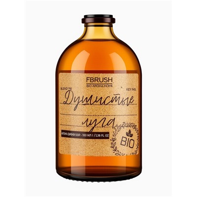 Диффузор ароматический BIO Душистый луг, с палочками, аромат луговых трав и цветов для дома, 100 мл