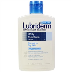 Lubriderm, Ежедневный увлажняющий лосьон, для нормальной и сухой кожи, без отдушки, 6 жидк. унц. (177 мл)