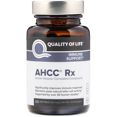 Quality of Life Labs, Быстроусваиваемый активный гемицеллюлозный компонент, 300 мг, 60 желатиновых капсул