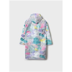 Плащ из полимерного материала для девочек (дождевик)