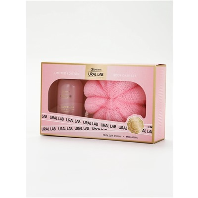 Подарочный набор: гель для душа 100 мл м мочалка ракушка, URAL LAB