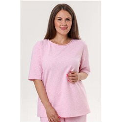 Туника футер 2-х нитка  4207/03/Розовый меланж