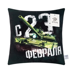 Наволочка декоративная «Этель. C 23 февраля», 40×40 см, велюр