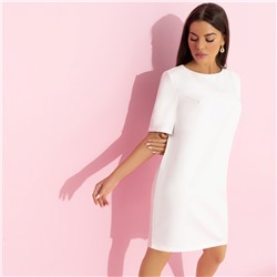 Платье прямого силуэта, Виртуальные будни (white)