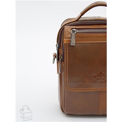Сумка мужская кожаная 99888Z brown Zinimsk