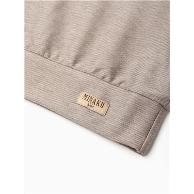 Толстовка детская MINAKU, серая, рост 146 см