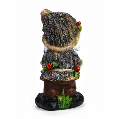 Садовая фигура из полистоуна «Гном с жёлудями», 47×26 см