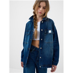 Куртка текстильная джинсовая для девочек