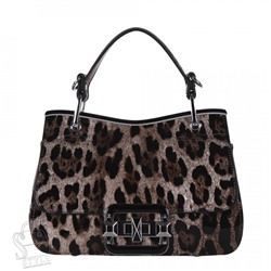 Сумка женская кожаная 6061Q leopard brown Polina&Eiterou