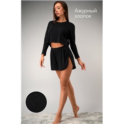 Женская пижама с шортами из ажурного хлопка Happyfox