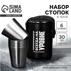 Подарочный набор стопок «Всегда на уровне», 6 шт. × 30 мл