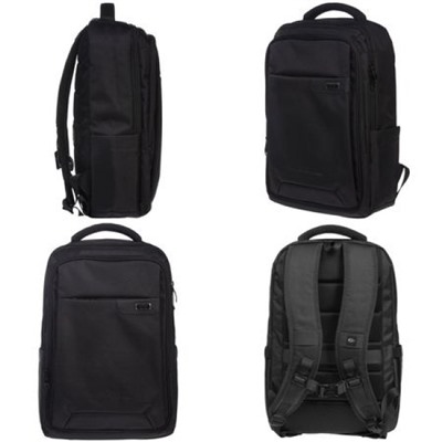 Рюкзак молодежный "БИЗНЕС -Черный" 46х30х16 см 2 отделения 3 кармана (060753) 23001 Хатбер