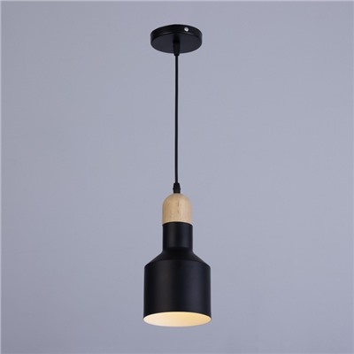 Светильник «Пума» 1хЕ27 40 Вт черный 12×12×18-118 см