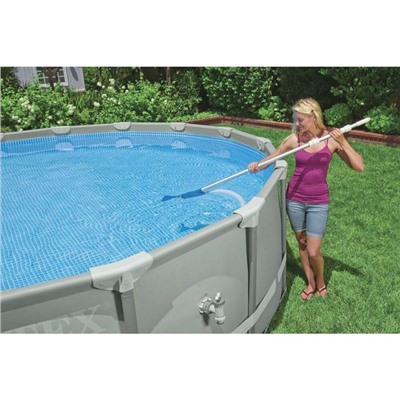 УЦЕНКА Набор для чистки бассейна: пылесос с 3 насадками, сачок, прямая щётка, 279 см, 28003 INTEX