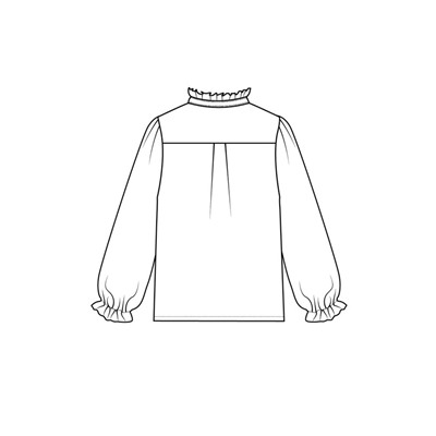 Блузка текстильная для девочек