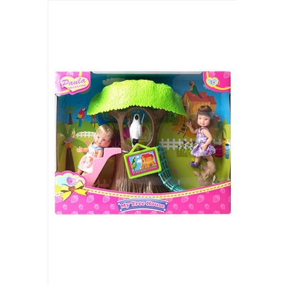 Игровой набор "Paula. Домик в лесу", с белым попугаем Игрушки разных брендов, 267910
