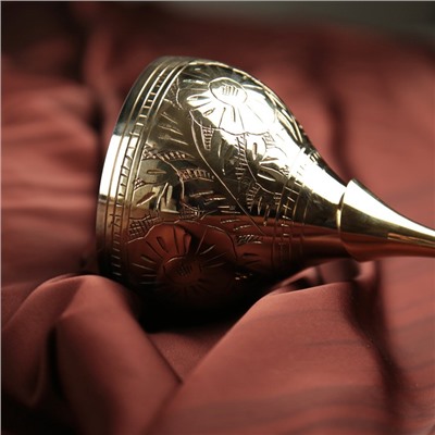 Бокал для вина, 20×9×9 ± 1 см, латунь