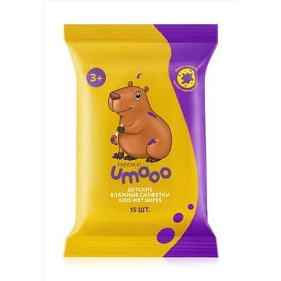 Детские очищающие влажные салфетки Umooo 3+