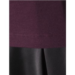 Нарядная футболка с блестящим принтом пайетками