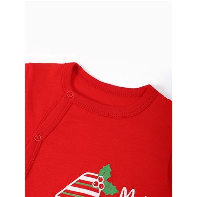 Комбинезон Крошка Я «Первый НГ», рост 86-92 см, красный