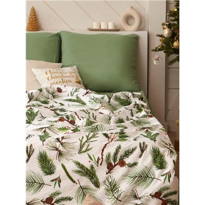 Постельное бельё евро «Этель. Еловые ветви», бязь