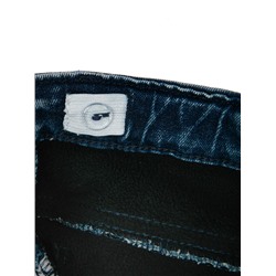 Полукомбинезон текстильный джинсовый утепленный флисом для мальчиков