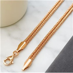 Цепочка на шею ювелирная бижутерия коллекция "Дубай", покрытие: позолота, арт.216.446