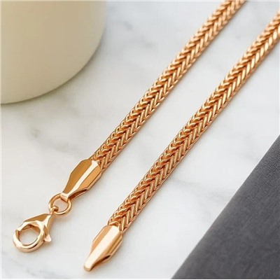 Цепочка на шею ювелирная бижутерия коллекция "Дубай", покрытие: позолота, арт.216.446