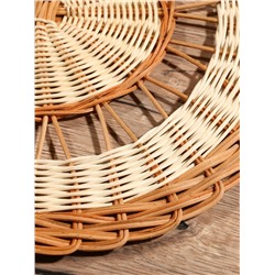 Подставка под горячее, 39×39×1 см, ротанг