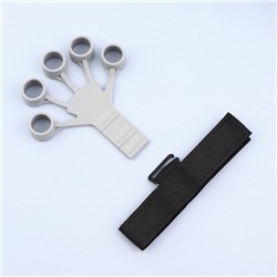 Массажёр для разработки рук и пальцев, с манжетом, 8×14×2.8 см, серый