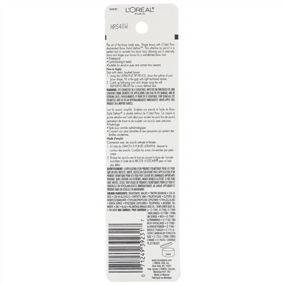 L'Oreal, Brow Stylist Definer, со сверхтонким наконечником, оттенок 393 черный, 0,09 г