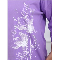 Амели - футболка темная сирень