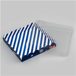 Коробка для печенья «Новогодняя почта», 18×18×3 см