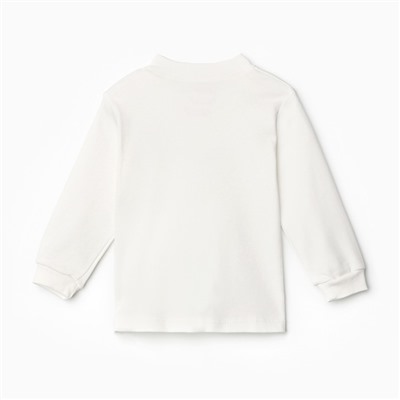 Лонгслив детский, рост 68 см, молочный