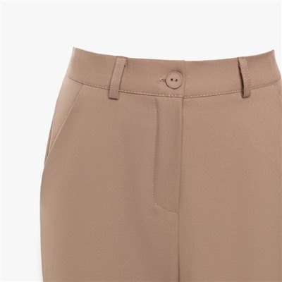 Брюки женские прямые MIST, размер 48, бежевые