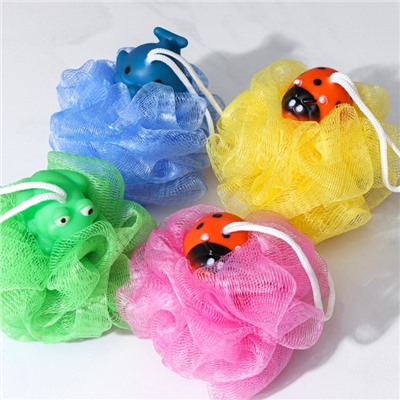 Мочалка для тела детская Доляна «Зверушки», МИКС