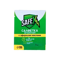 Средство от комаров SAFEX Влажная салфетка, 1 шт.