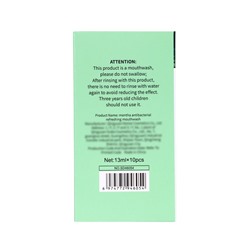 Ополаскиватель для полости рта антибактериальный SADOER, мята, 10 шт. по 13 мл