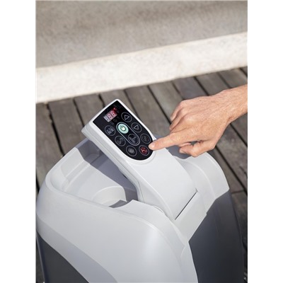 Спа – бассейн Ibiza AirJet, 180×180×66 см, фильтр-насос, тент, дозатор для химии, аэромассаж, квадратный, 6002U Bestway