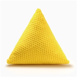 Подушка декоративная «Этель. Треугольник», d=40 см, жёлтая