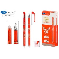 Ручка гелевая "Пиши-стирай" "CLASSIC" красная 0.38 мм MC-6991/красн/ Basir