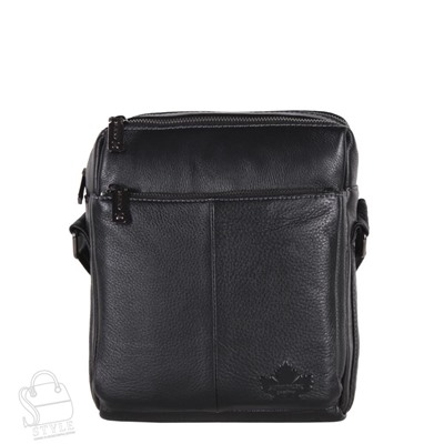 Сумка мужская кожаная 6882-2Z black Zinimsk