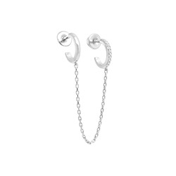 Серьги из серебра без вставки, ЗК6021506