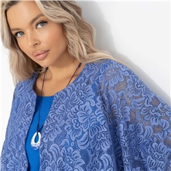 Двойка с кружевным кардиганом, Цвет нежности (blue, 2 в 1)